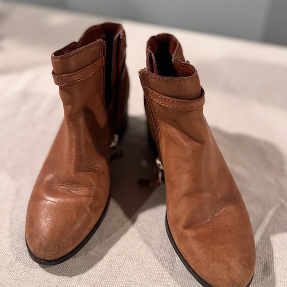 Polo Ralph Lauren Shoes - Polo by Ralph Lauren Tan Leather Ankle Booties